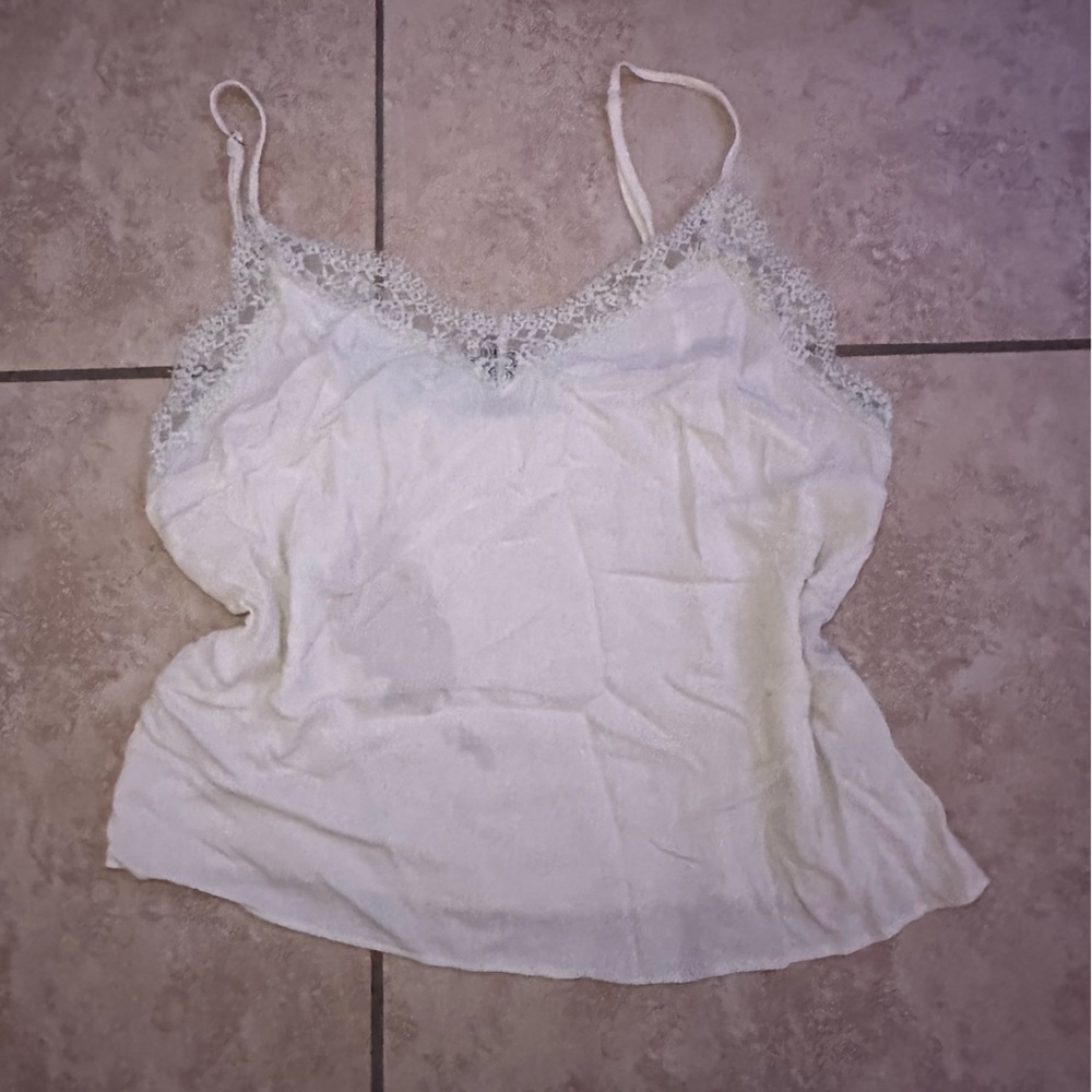 White Tank Crop Top